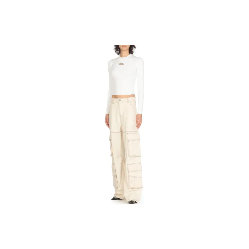 DIESEL M Valari Oval D Ribbed Knit Top-2