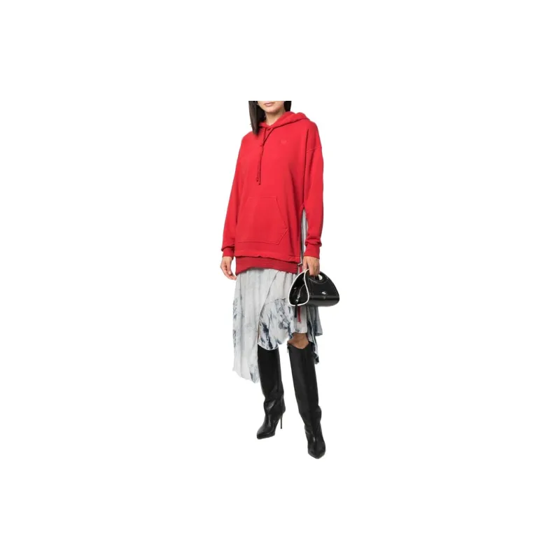 DIESEL Long Sleeved Dresses Women's Red-1