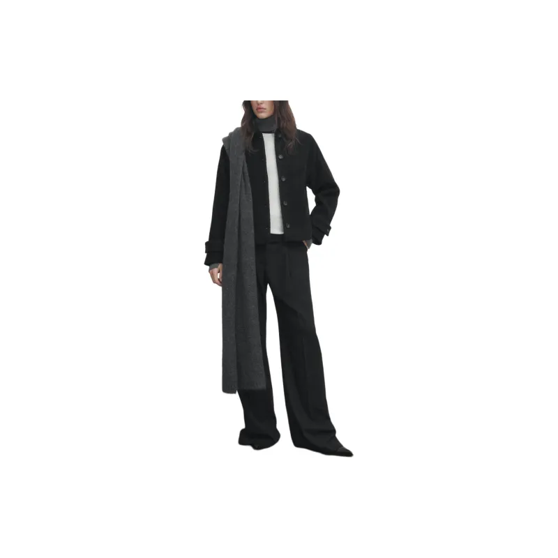 Massimo Dutti Jackets Coats Women's Black-3