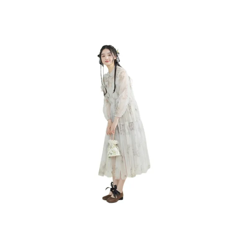 ZIHAN SS24 Skirt Set Women's Beige With Print-3