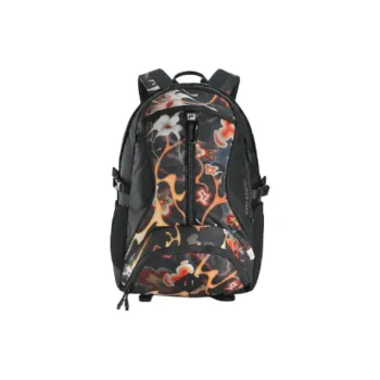 FILA Fabric Backpack Regular Unisex Black Red
