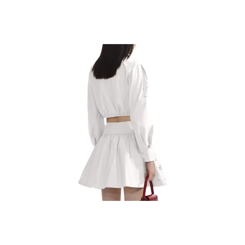 Self portrait Shirt Women's Pure White-1