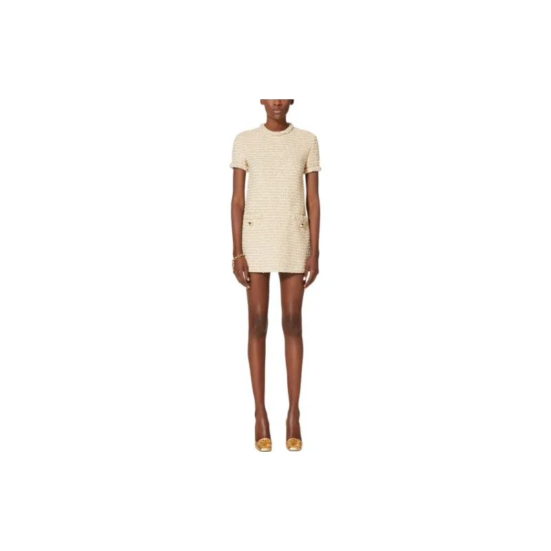 Valentino Short-Sleeved Dresses Women's Gold-1