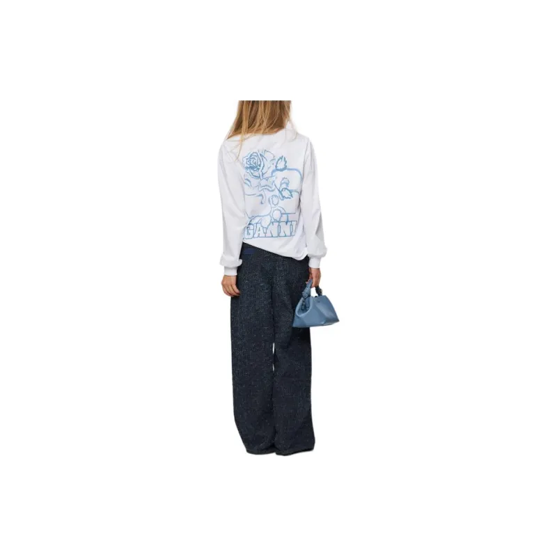 GANNI T Shirts Women's White-2