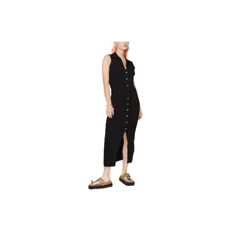 NANUSHKA Aubree Rib-knit Midi Dress-2