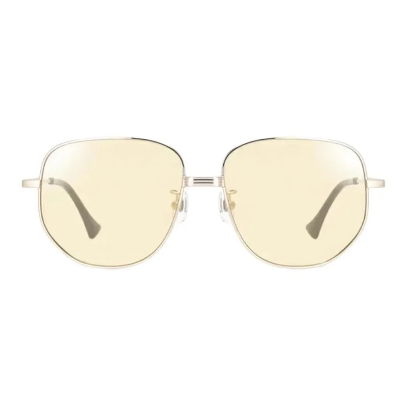 JINS Metal Square Sunglasses Men's Gold-1