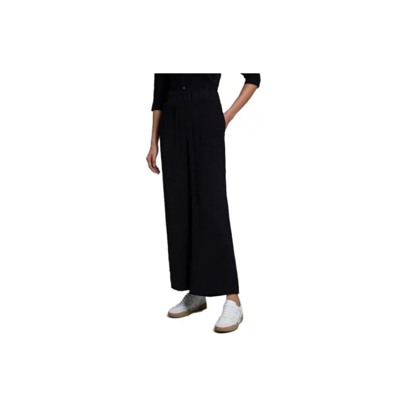 FAY High Waist Wide-Leg Cropped Pants-1