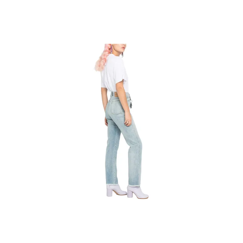 NATASHA ZINKO Frayed Flared Jeans-3