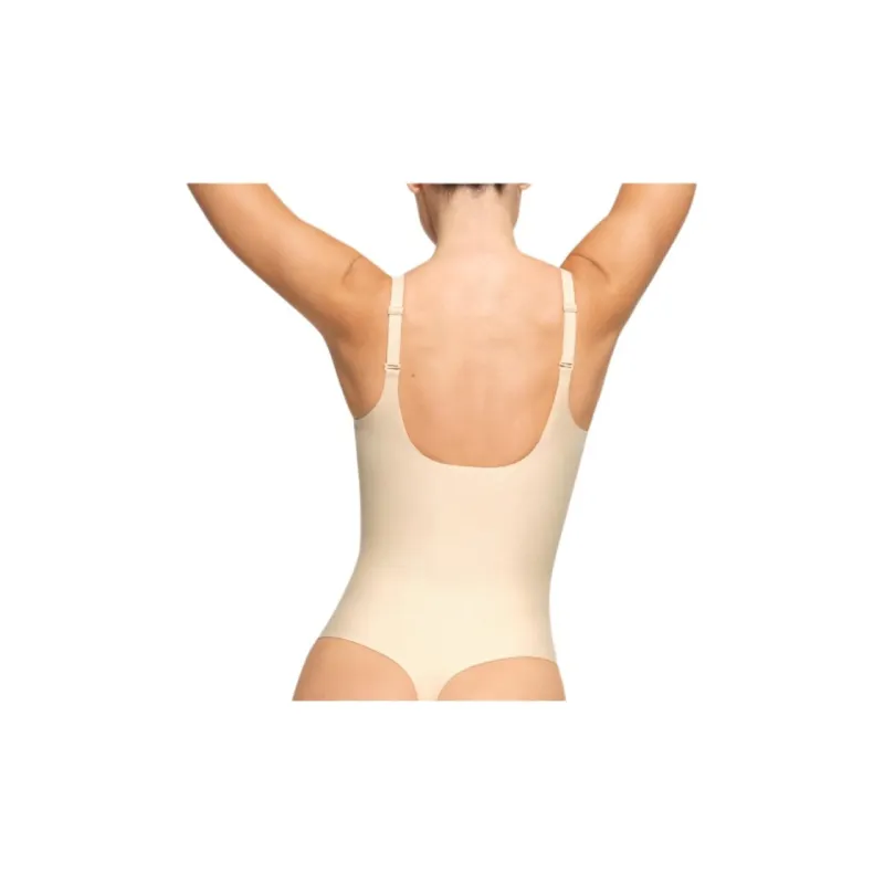 SKIMS BODY UNLINED PLUNGE THONG BODYSUIT Bodysuits Women's SAND/Sand-2