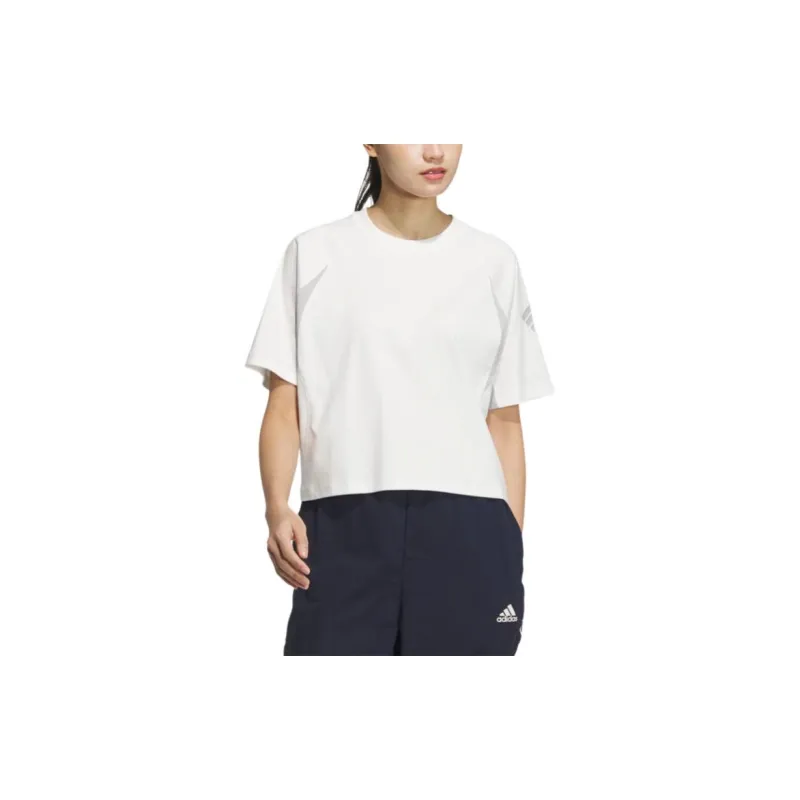 Adidas Raglan Sleeve T Shirt Women's Bright White-1