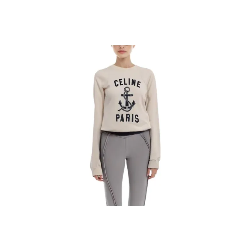 CELINE Sweatshirt Women's White-2