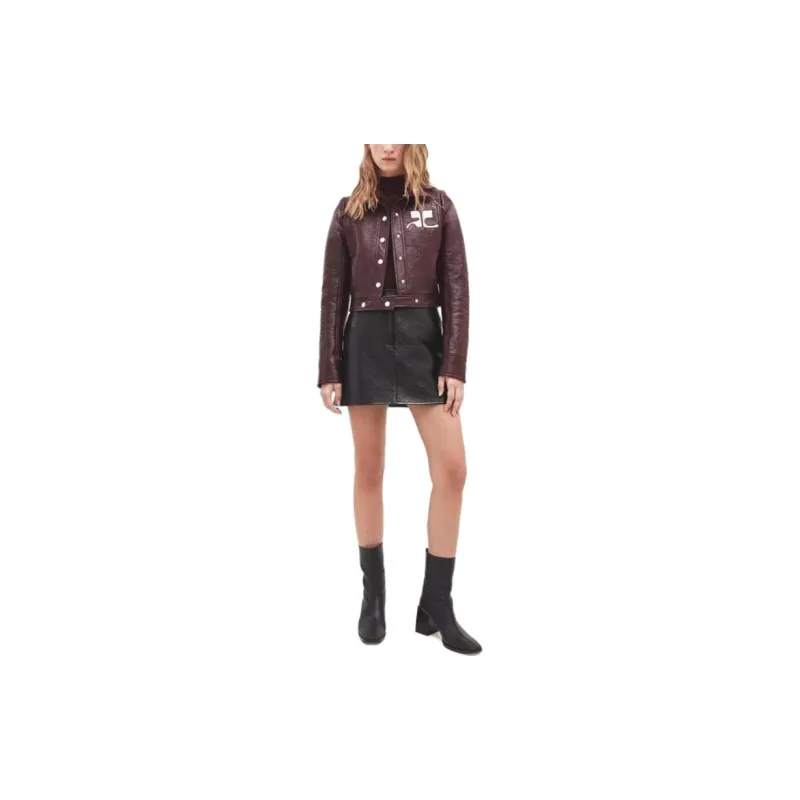 COURREGES Reedition Vinyl Jacket 'Burgundy'-2