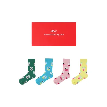 Montecto&Capsule Mid Calf Socks Unisex 4 Pack