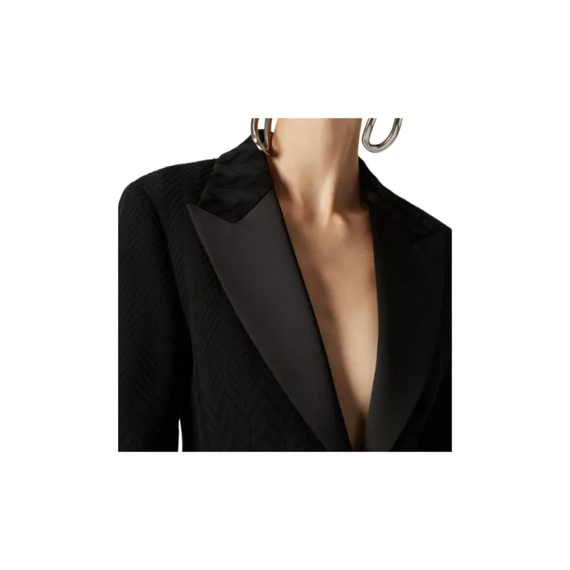 MISSONI Chevron knit Blazer-4