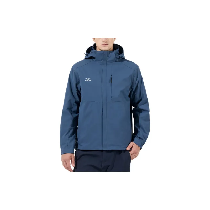 Mizuno Water-Resistant Windproof Breathable Warm Water-Repellent Cold-Resistant Rainproof Windbreaker Jacket Men's-8