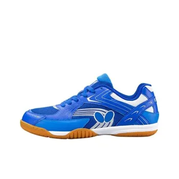 Butterfly Anti Slip And Wear Resistant Breathable Low Top Training Shoes Unisex Blue
