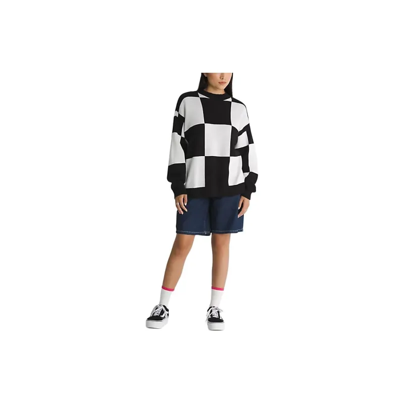 Vans Vortex Sweater Women's Black White-1