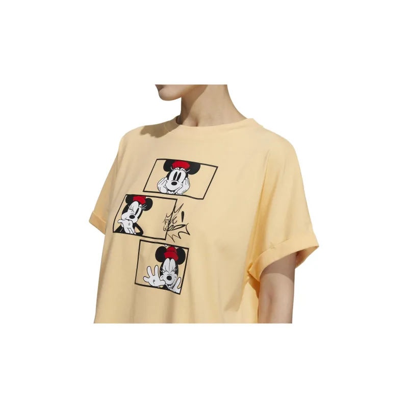 Adidas Neo x Disney Batwing Sleeve T Shirt Women's Apricot-4