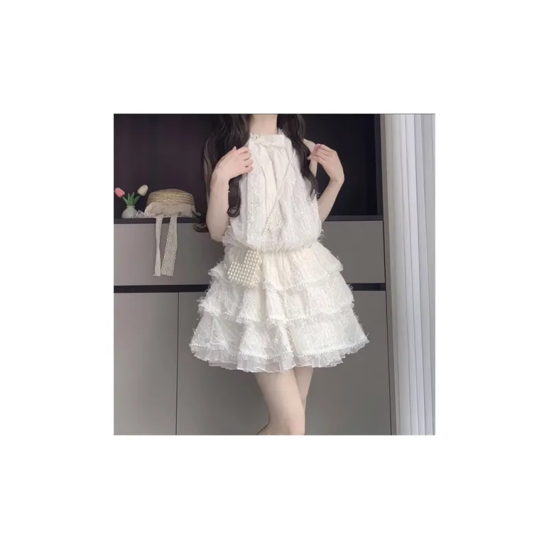 Manekniv Sleeveless Dress Women's White-8
