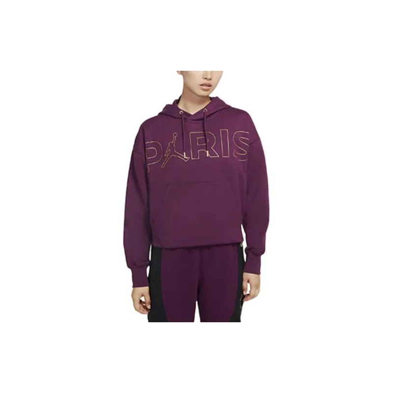 Jordan Sweatshirt Winter Women's Burgundy-3