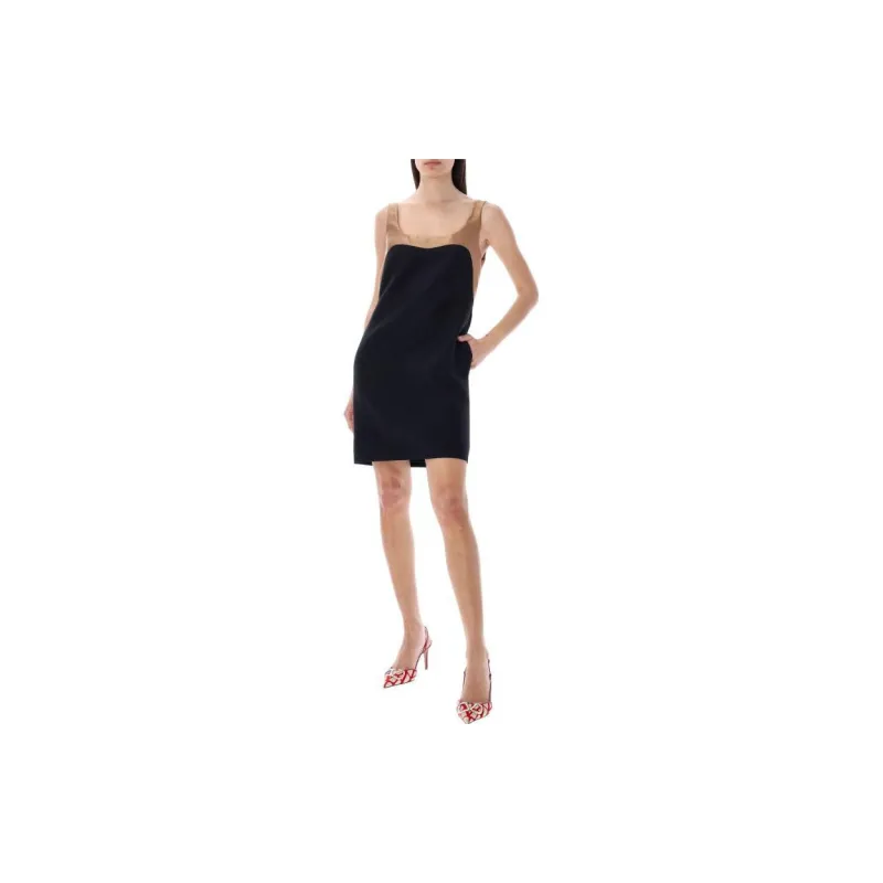 Valentino Color Block Sleeveless Mini Dress-1