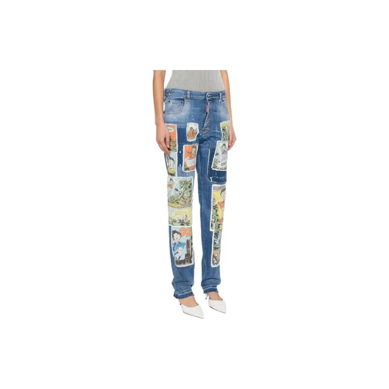 DSQUARED 2 Betty Boop Patch Jeans-3