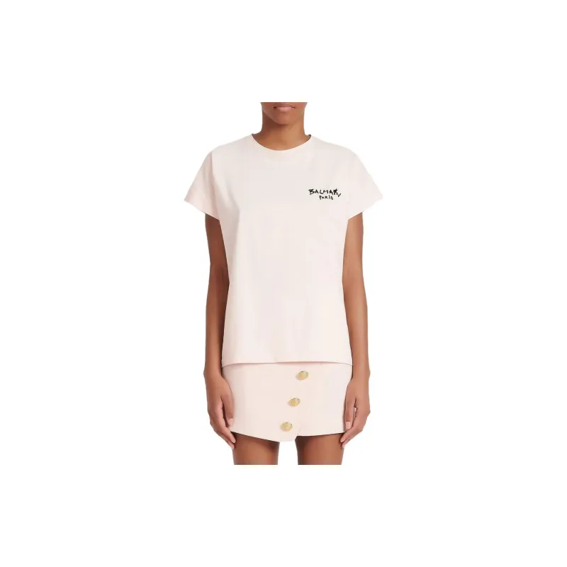 BALMAIN T Shirts Women's Pink-3