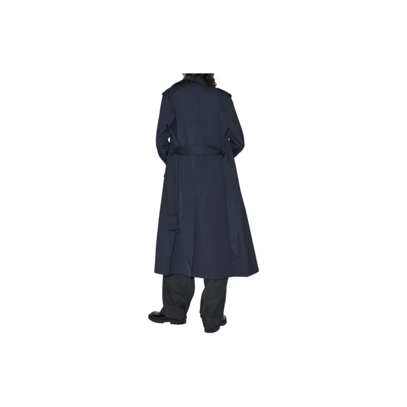 ZARA Trench Coat Women's Sea Blue-3