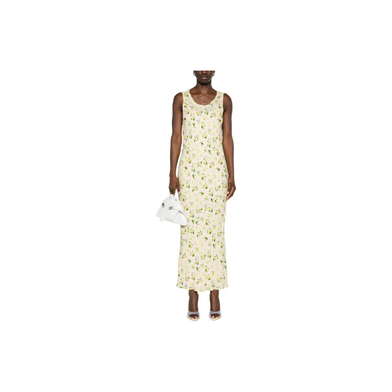 SportMax All Over Patterned Sleeveless Maxi Dress-1