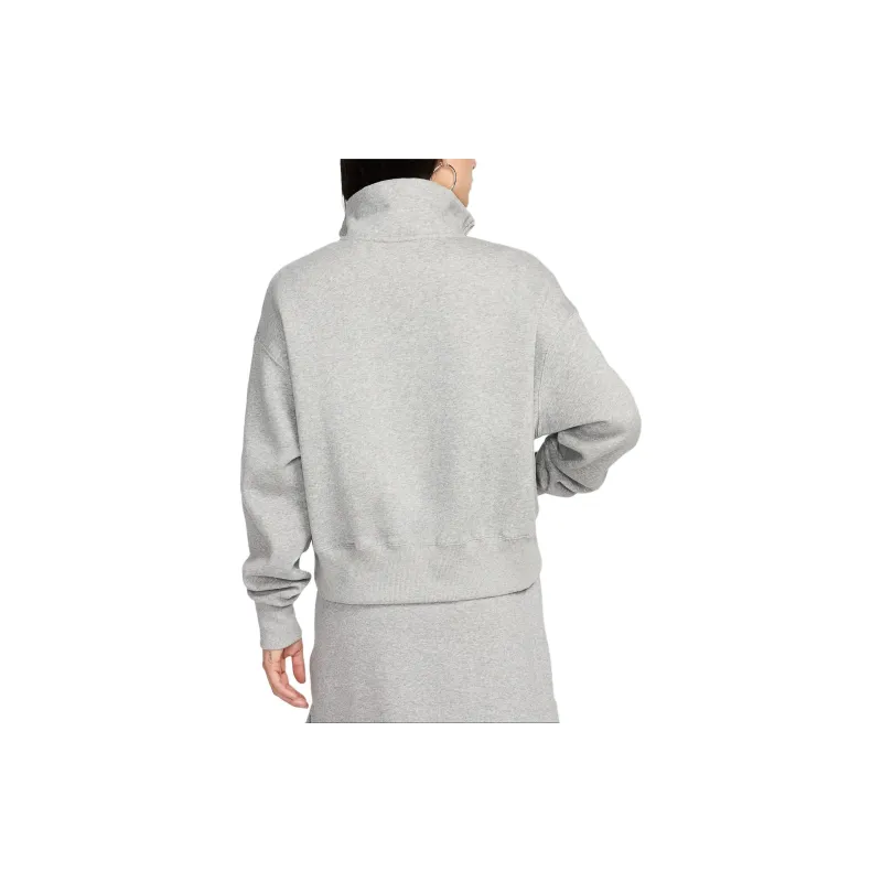 Nike Sportswear Phoenix Fleece Jackets Coats Women's Dark Heather Gray/Sail White-2