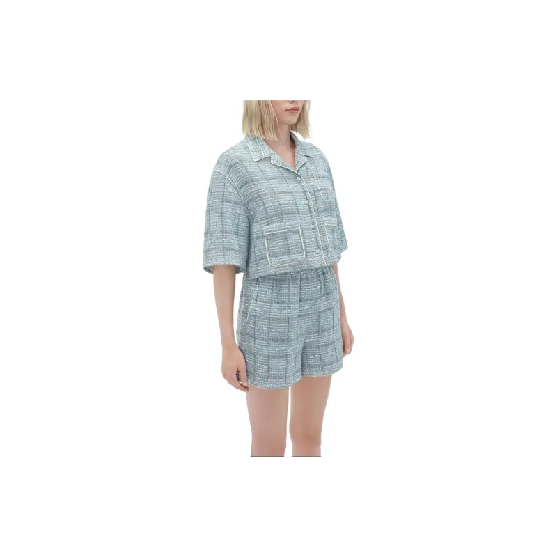 AMIRI Embellished Cropped Shirt-4