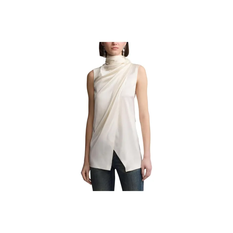 Ralph Lauren High-Neck Sleeveless Blouse-2