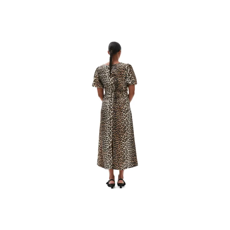 GANNI Dress With Animal Print-3