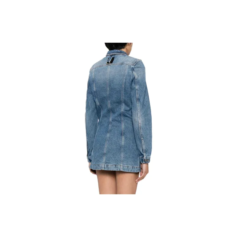 OFF WHITE Long sleeve Denim Minidress-2