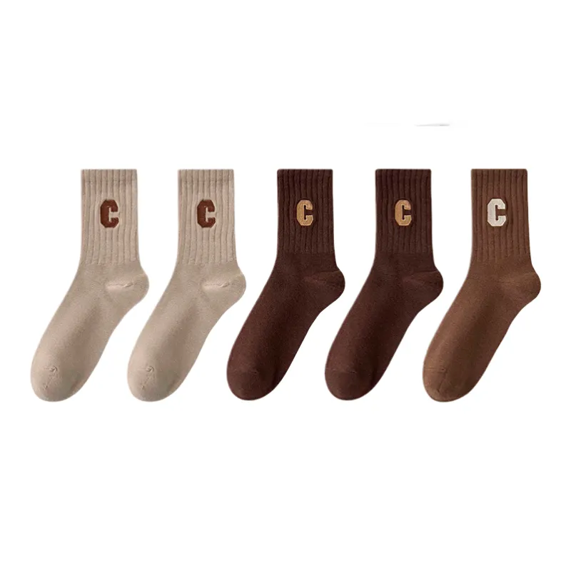 Lan Miao Mid Calf Socks Women's 5 Pack-2