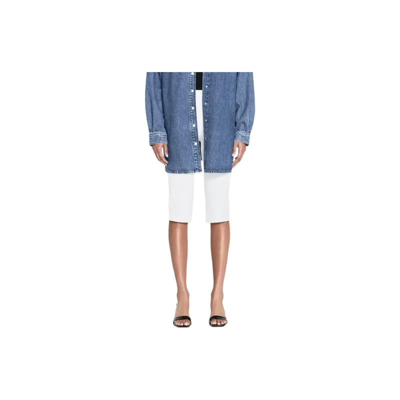 FRAME SS24 Denim Shorts Women's White-2