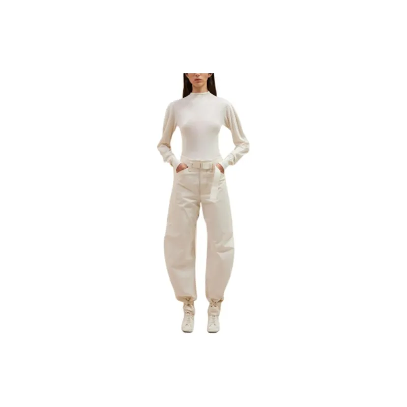 Lemaire Seamless Mock Neck Jumper Sweater Women's Light Cream-1