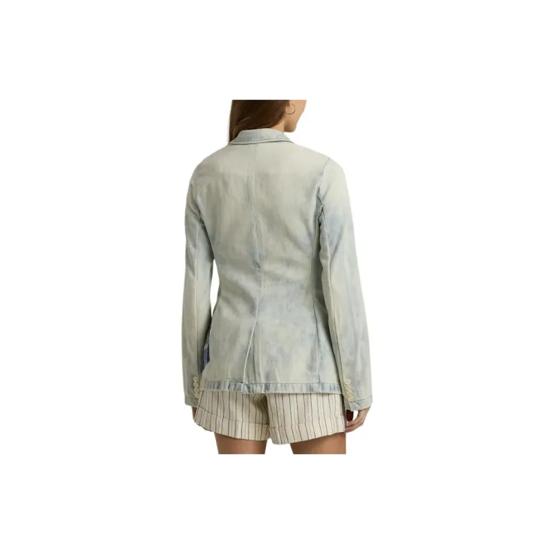 Polo Ralph Lauren SS24 Business Suit Coat Women's Light Blue-2
