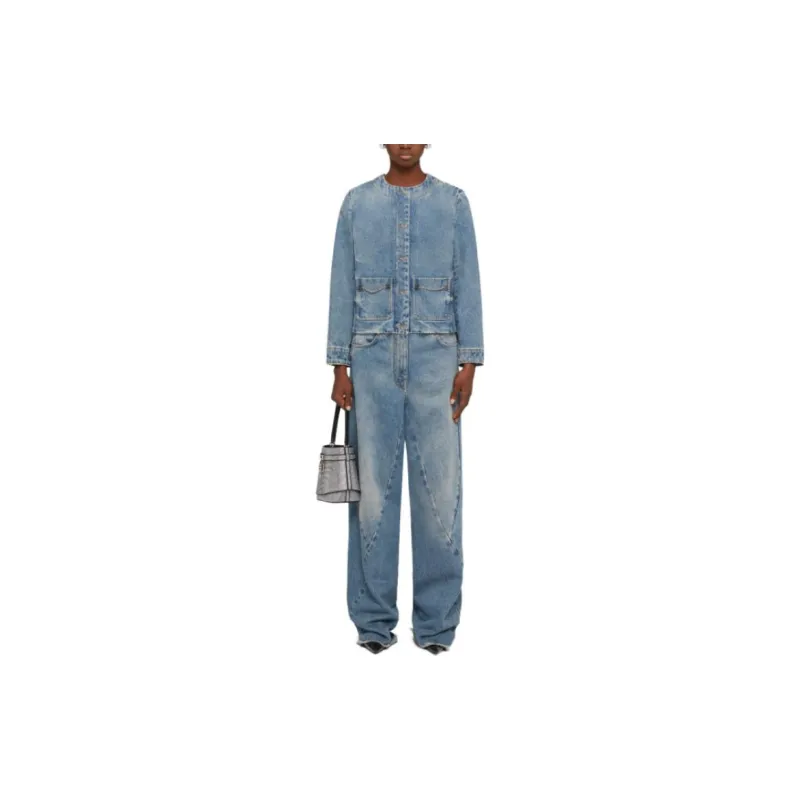 Givenchy Chain Detailed Denim Jacket-1