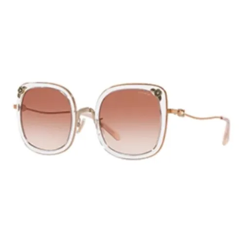 COACH Metal Square Sunglasses Women's Pink