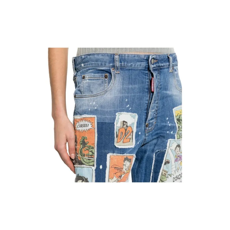 DSQUARED 2 Betty Boop Patch Jeans-4