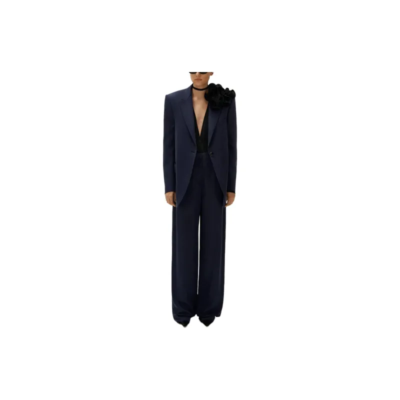 MAGDA BUTRYM SS24 Suit Trouser Women's Marine Blue-2
