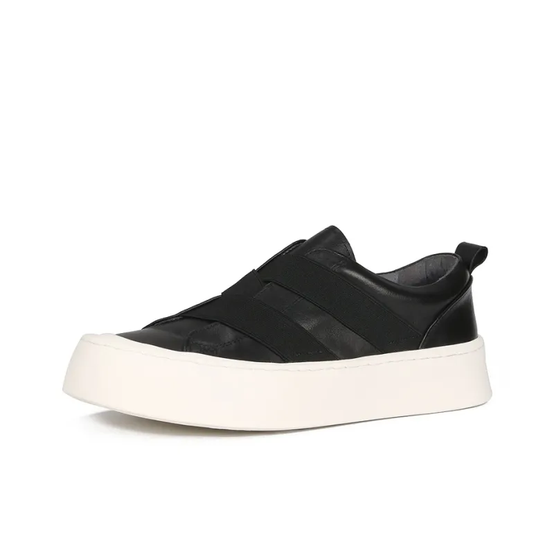 Thai Points Low Top Skateboard Shoes Men's Black-1