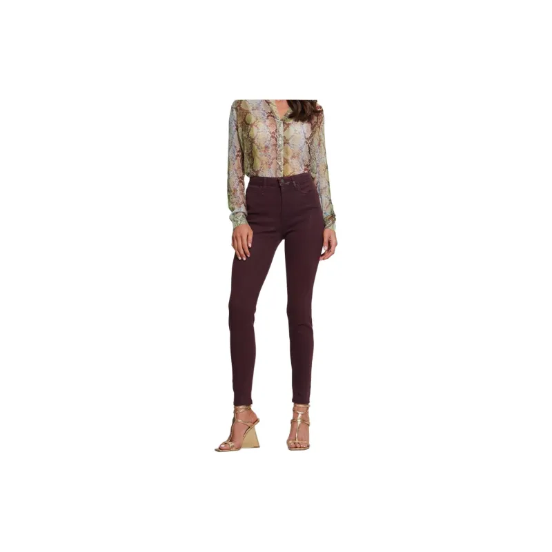 GUESS 1981 Coated Skinny Jeans Jeans Women's Dark Brown-2