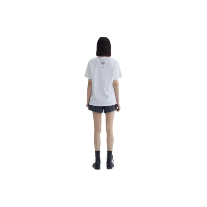 LOFT SHINE SS22 Straight T Shirt Women's White-1