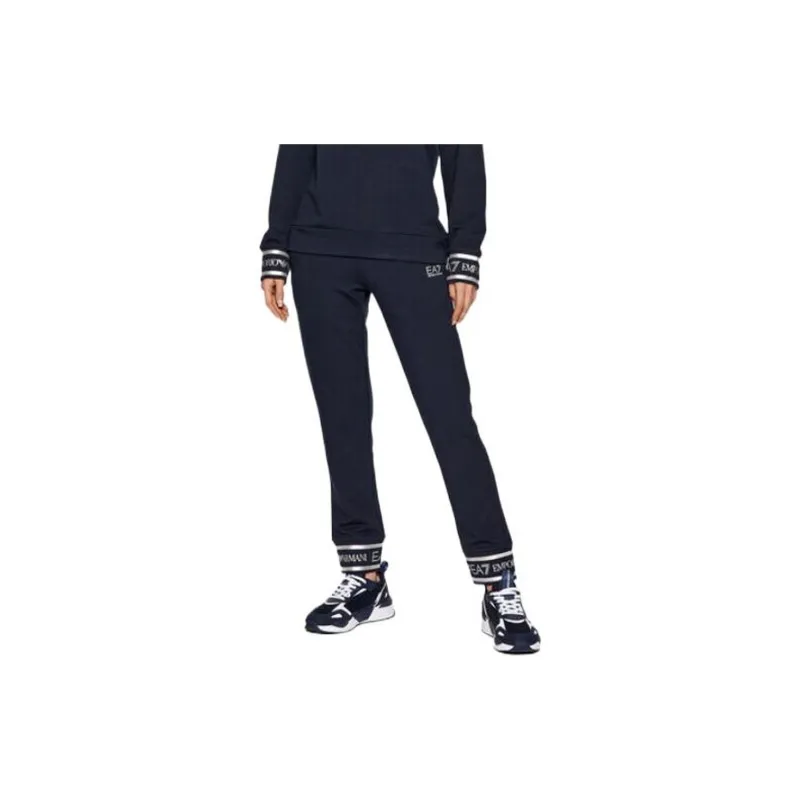 EMPORIO ARMANI EA7 SS22 Sweatshirt Set Women's Marine Blue-3