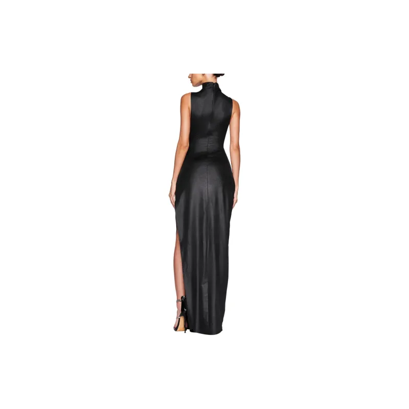 I.AM.GIA TAGAN MAXI DRESS Sleeveless Dress Women's BLACK/Black-3