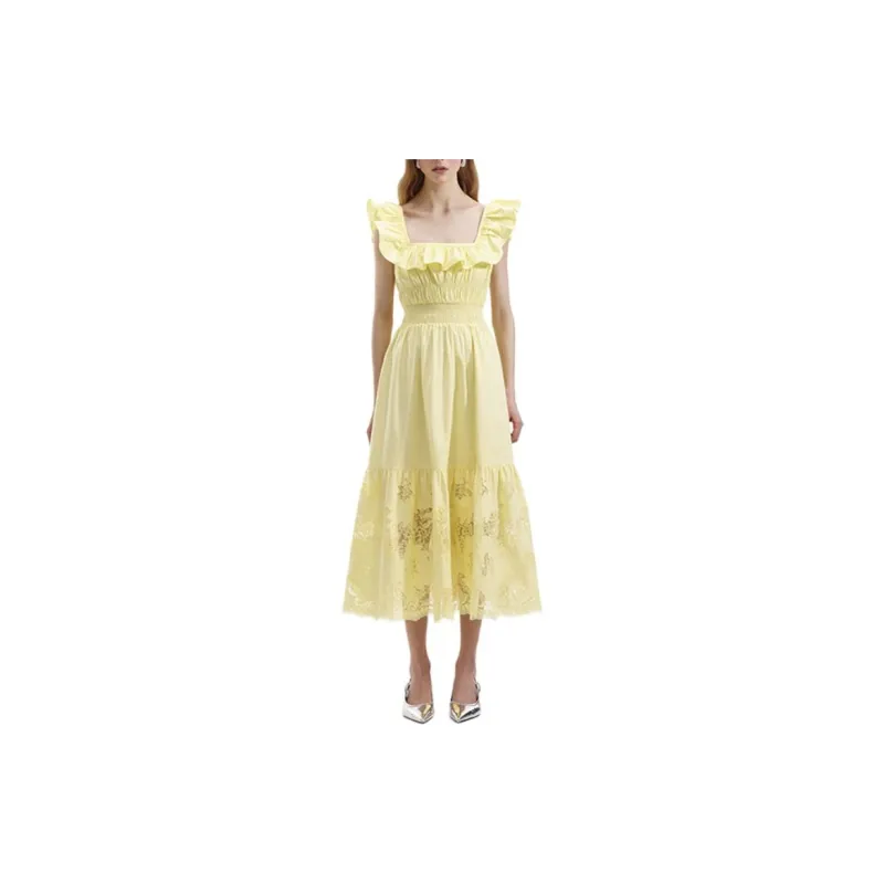 Self portrait Flared Midi Dress-1