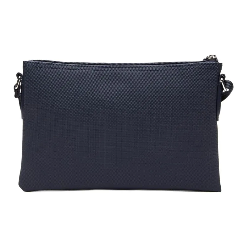 LACOSTE PVC Envelope Bag, Shoulder Bag, Crossbody Bag Trumpets Women's Navy Blue-3