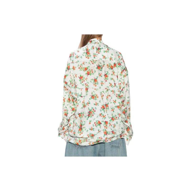 Balenciaga Shirt Loose Fit Style Women's White-2